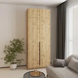 Шафа 2-дверна з антресоллю MebelStar Оскар ДСП BL-B, блок шухляд 100x52x260 см Дуб тахо (MBS-4858)