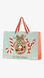 Пакет паперовий новорічний JUMBO XMAS 760295ЬД Бірюзовий shop (2000999372087)
