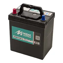 Акумулятор 6СТ-37A MIDAC HERMETICUM Asia, 12V, 37Ah, (+/-), EN330А - мініатюра 2
