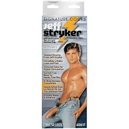 Фалоімітатор Doc Johnson Jeff Stryker White 24 см тілесний - мініатюра 6