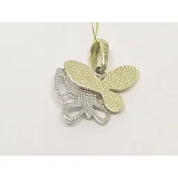 Золота підвіска Sova jewelry house з фіанітами. 3190243 - мініатюра 3