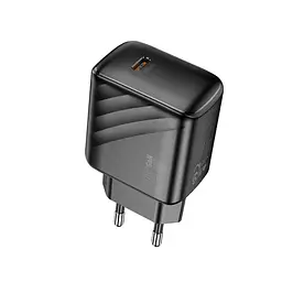 Зарядний пристрій Hoco CS24A PPS 3.3-11V 2.75A PD/QC 20W 1USB-C Black (35884_3605554) - мініатюра 3
