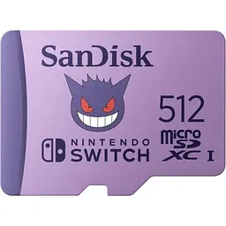 Карта пам'яті SanDisk Micro SD Pokemon Gangar for Nintendo Switch 512 Gb