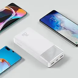 Портативна батарея Baseus Bipow Digital Baseus Bipow Digital Display 20000 mAh 20W PPDML-M02 White - мініатюра 8