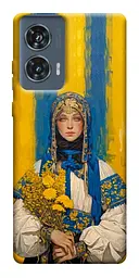 TPU чохол Demsky Ukrainian woman для Motorola Edge 50 Fusion