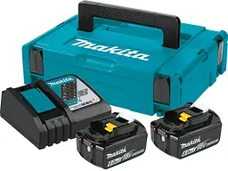 Набір акумуляторів BL1860B (2 шт) та зарядний пристрій для продукції Makita LXT (198116-4) - мініатюра 1