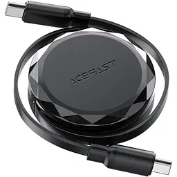 Кабель USB 2.0 Type-C M-M, 0.8м 60W dual retraction Чорний, C13-03 Acefast