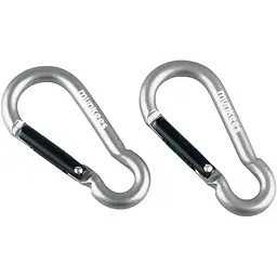 Брелок-карабін Munkees 3235 Pear 5х50 мм пара Grey (1012-3235-GY)