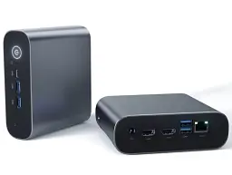 Неттоп WooYi AM21, Grey, Celeron N5095 (4x2.0-2.9 GHz), 8Gb DDR4, 128Gb SSD M.2, UHD Graphics, WiFi , Bluetooth 4.2, 2.5GLan, 1xType-C / 4xUSB 3.0, 2xHDMI, Windows 11 Pro