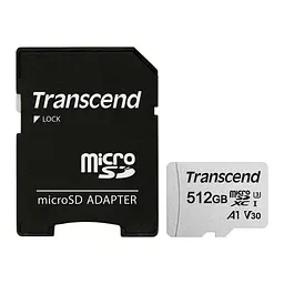 Карта пам'яті Transcend 512GB microSDXC Class 10 U3 (TS512GUSD300S-A)