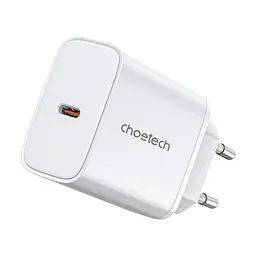 Мережевий зарядний пристрій Choetech PD3042 mini PD45W USB-C White (43-00156) - мініатюра 2