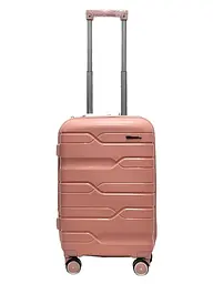 Валіза маленька S поліпропілен Milano bag 0306 56×35×24см 33л Рожевий
