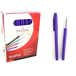 Ручка масляна RADIUS фіолетовий Face Pen, 0.7мм