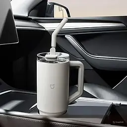 Термокухоль MiJia Straw Cup 1л White [MJXGB01RM] [115322] - мініатюра 2