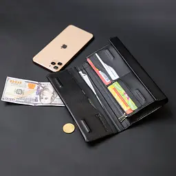 Чоловіча шкіряна барсетка GRANDE PELLE 10х20,3х3 см acs0016100 - мініатюра 9