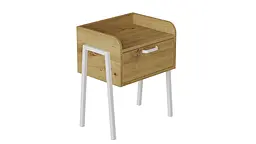 Тумба модульна Ferrum-decor Бетті 540x450x320 метал Білий ДСП Дуб Артізан 16 мм (FRD-102995) - мініатюра 4