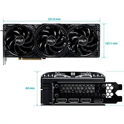 Відеокарта Palit GeForce RTX 5080 GamingPro 16GB (NE75080019T2-GB2031A) UA [127257] - мініатюра 11