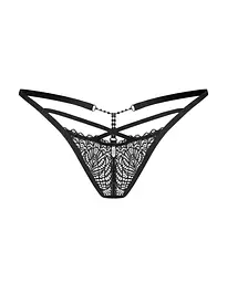 Трусики-стрінги Obsessive Iliosa L/XL (чорний) - мініатюра 4