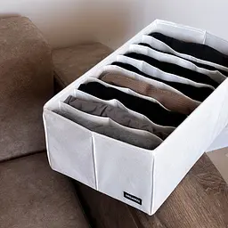 Короб  ORGANIZE для зберігання довжиною 40 см на 8 комірок - 40*25*16 cм (білий) - мініатюра 3