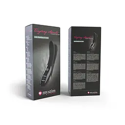 Вібратор подвійний з електростимуляцією Mystim Tingling Aparte eStim Black, міостимулятор - мініатюра 11