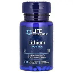 Другие минералы Lithium 1,000 mcg 100 Capsules Life Extension vit0005828