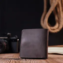 Вінтажне шкіряне портмоне Shvigel 16601 коричневе - мініатюра 9