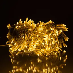 Новорічна гірлянда вулична Різдвяна фея GarlandoPro 50 м 500 LED білий провід Жовтий CF500L50MWY - мініатюра 2