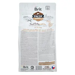 Сухий корм Brit Fresh Turkey/Pea Light Fit & Slim Adult 2.5 кг для літніх собак усіх порід - мініатюра 3