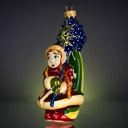 Ялинкова прикраса Різдвяні історії Різдвяна колядниця скло (4820001064360) - мініатюра 2