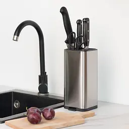 Підставка для ножів МВМ My Home нержавіюча сталь (KP-67 SS/BLACK) - мініатюра 3