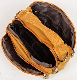 Сумка жіноча кроссбоді Jielshi поліамід 19×15×10 см Жовта - мініатюра 5