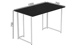 Комп'ютерний стіл Ханна 75x100x70 білий ДСП Сосна Кембра 32мм FRD-104029 - мініатюра 2