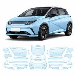 Антигравійна захисна бронеплівка за лекалами для BYD Dolphin I 2021-2024 - повний кузов