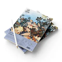 Альбом-склейка для скетчінга А4 "Sketch Pad" 30 аркушів (130 г/м2), білий папір, 99IDEA9-SPA4 - мініатюра 2