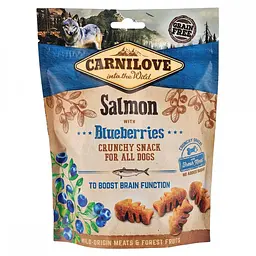 Ласощі для собак Carnilove Salmon with Blueberries 200 г (для поліпшення роботи мозку)