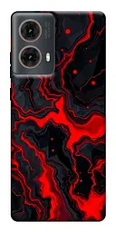 TPU чохол Demsky Black red marble для Motorola Moto G85