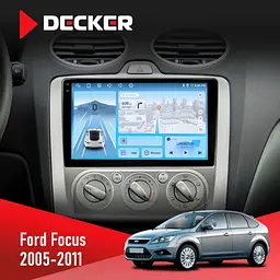 Штатна магнітола Ford Focus 2 2005-2011 Decker D9-010 6x128, DSP, 4G, 2K Decker (НФ-00004652)