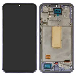 Дисплей Samsung A346 Galaxy A34 5G, фіолетовий, з рамкою, Original (PRC)