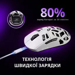 Мишка Lorgar Elite MSE90W Wireless/Bluetooth Black (LRG-MSE90W-BK) - мініатюра 10