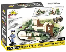 Конструктор COBI танк 1:35 Renault FT Victory Tank 1920 2992 - мініатюра 8