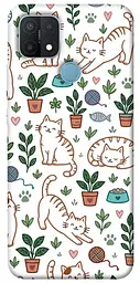 TPU чохол Demsky Cats pattern для Oppo A15s / A15