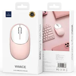 Миша бездротова WIWU WM107 Bluetooth + 2.4G Pink - мініатюра 6