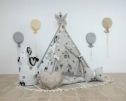 Вігвам Love is БОН БОН + кошик для іграшок - мініатюра 2