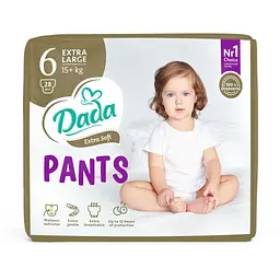 Підгузки-Трусики дитячі Dada Extra Soft XL 6 (15+ кг) 28 шт. - мініатюра 1