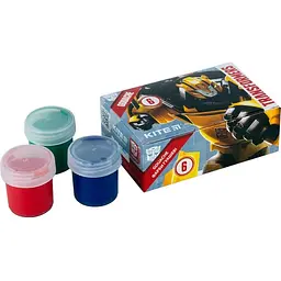 Фарби гуаш Kite Transformers 6 кольорів (TF23-062) - мініатюра 3