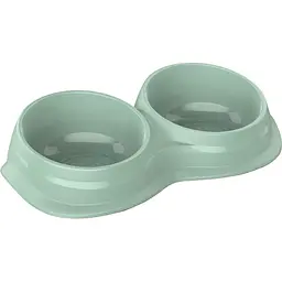 Миска для домашніх тварин Georplast Wave Double 29.5x16x6.5 см 2x340 мл в асортименті - мініатюра 2