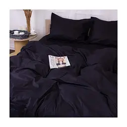 Постільна білизна MirSon Poplin Line 099 Black 110x140 (2200006277378) - мініатюра 2