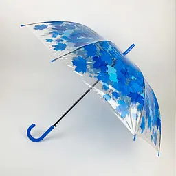 Жіноча складана парасолька напівавтомат Swifts 97 см прозора - мініатюра 2