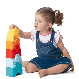 Іграшка-піраміда 2 в 1 Chicco Eco+ Зоовежа (11570.00) - мініатюра 5
