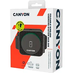 Зарядний пристрій Canyon WS-305 3 в 1 QI Black (CNS-WCS305B) - мініатюра 8